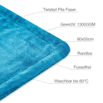 Liquid Elements - Black Hole Premium - Trockentuch 1300GSM 80x50cm Colored Edition Blau